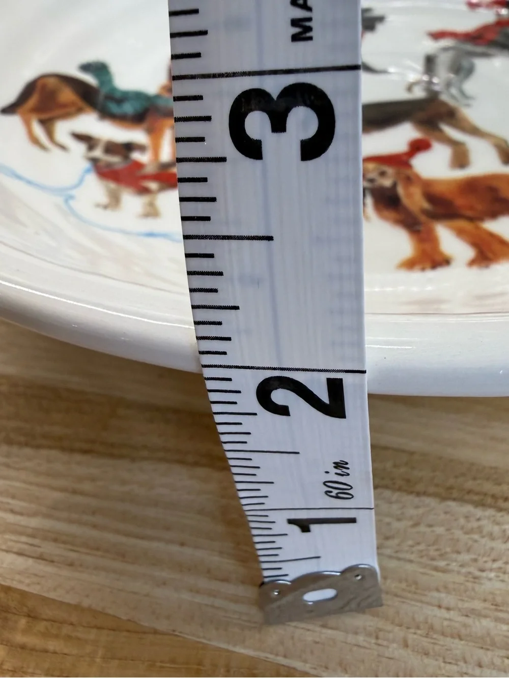 Ceramica Cuore Italy Winter Dogs Pasta Soup Bowl 9